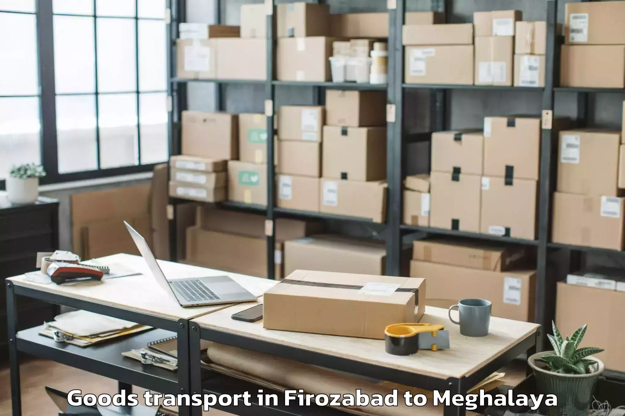 Quality Firozabad to Umling Goods Transport